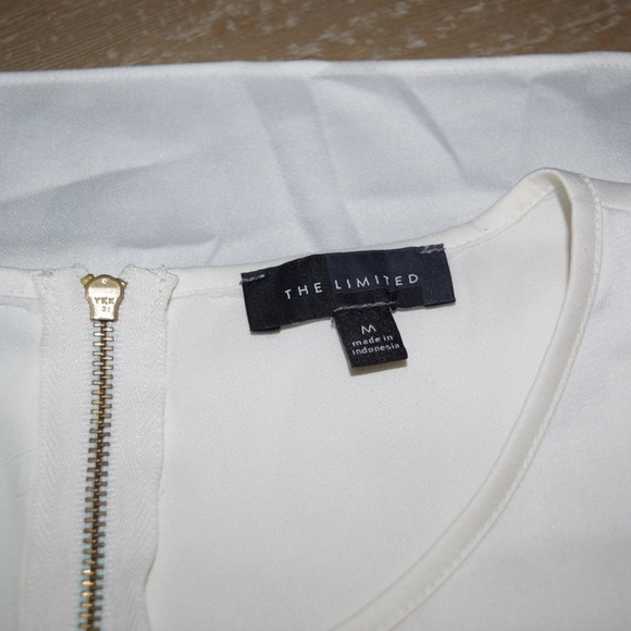 The Limited Cap Sleeve Blouse Shell - Size M White - Picture 4 of 8